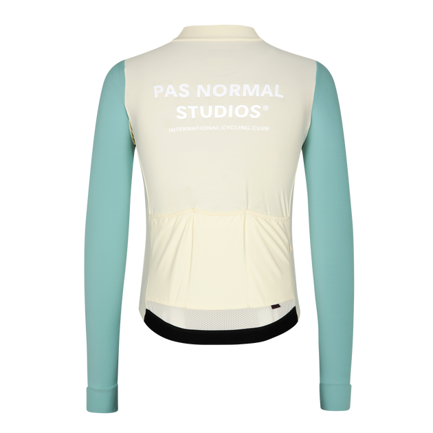 PNS Mechanism Men's Longsleeve Jersey Off-White/Light Teal Maats