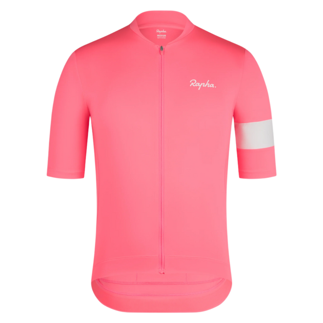 Rapha Core Men's Jersey High-Vis Pink/White | Maats.cc – Maats.cc