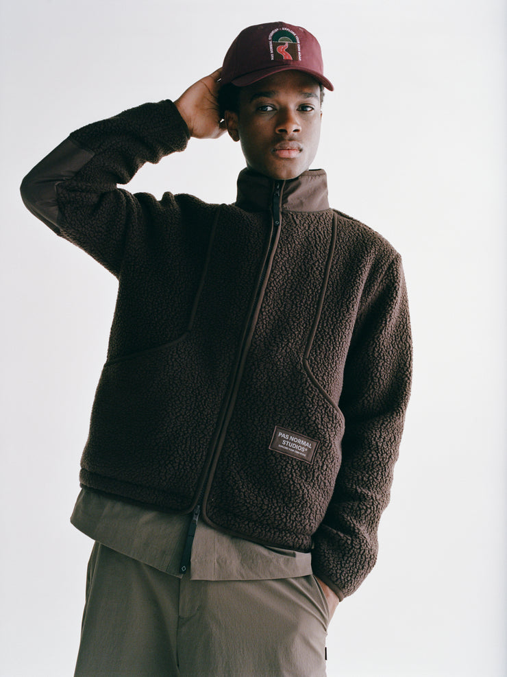 PNS Off-Race Pile Fleece Jacket Light Brown