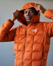 PNS Off-Race Down Jacket Copper Orange - Maats Cycling Culture