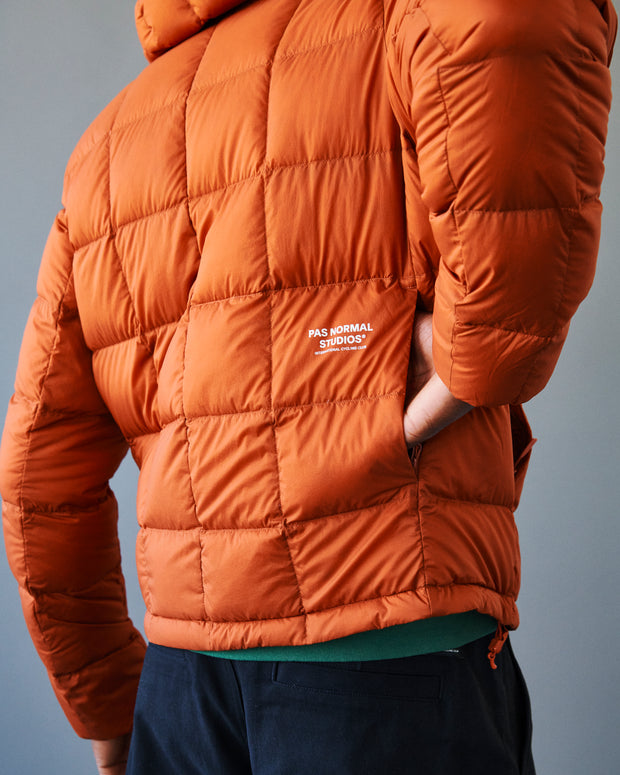 PNS Off-Race Down Jacket Copper Orange - Maats Cycling Culture