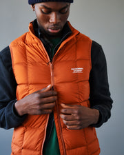 PNS Off-Race Down Vest Copper Orange