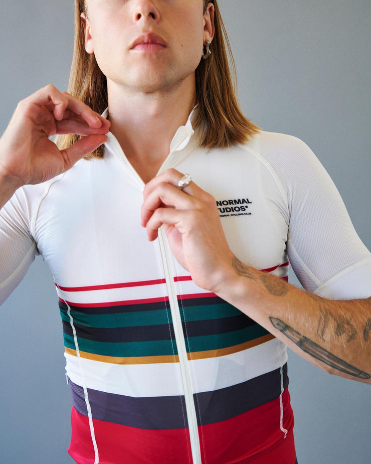 PNS Mechanism Late Drop Men's Jersey Off-White - Maats Cycling Culture