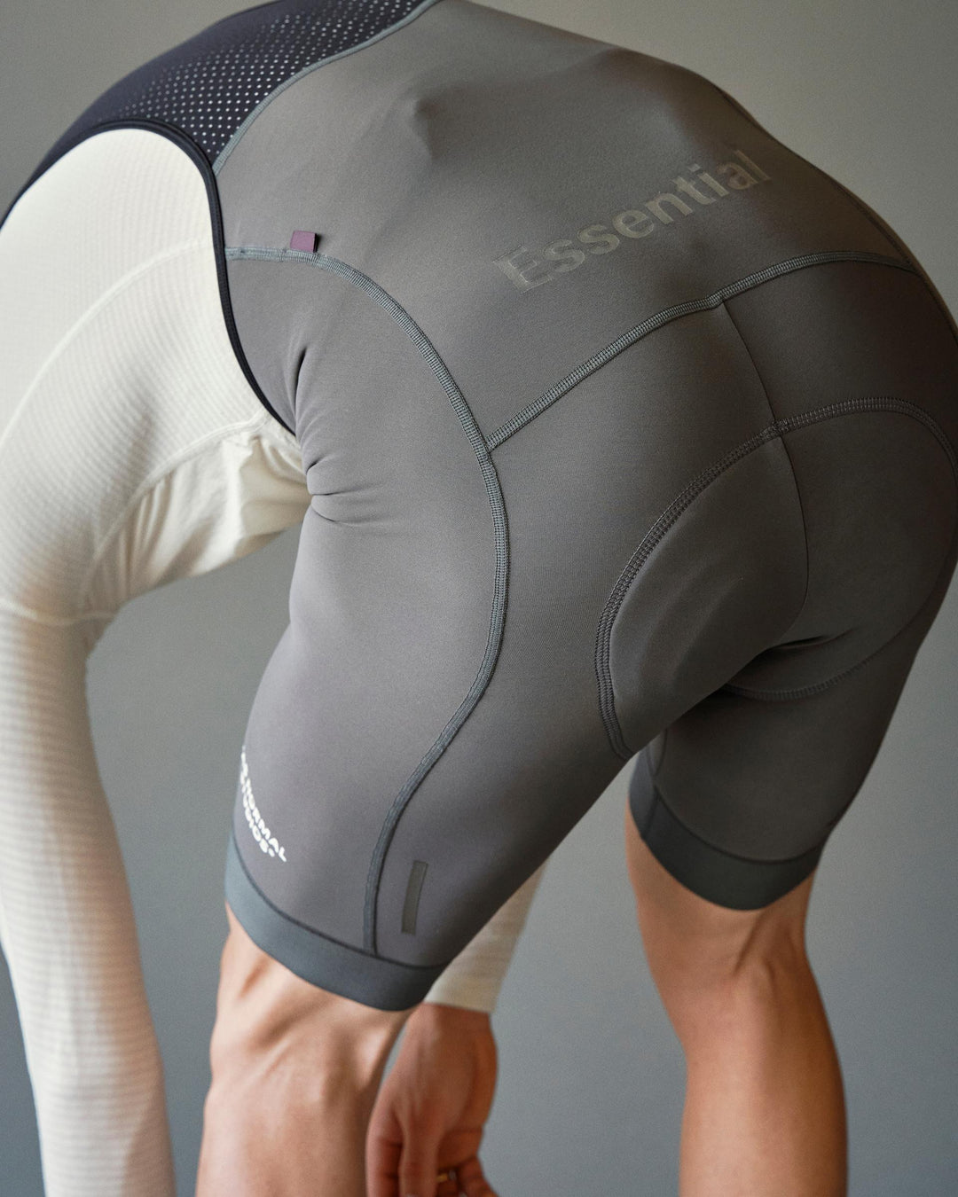 PNS Essential Men's Thermal Bib Shorts Stone Grey | Maats.cc