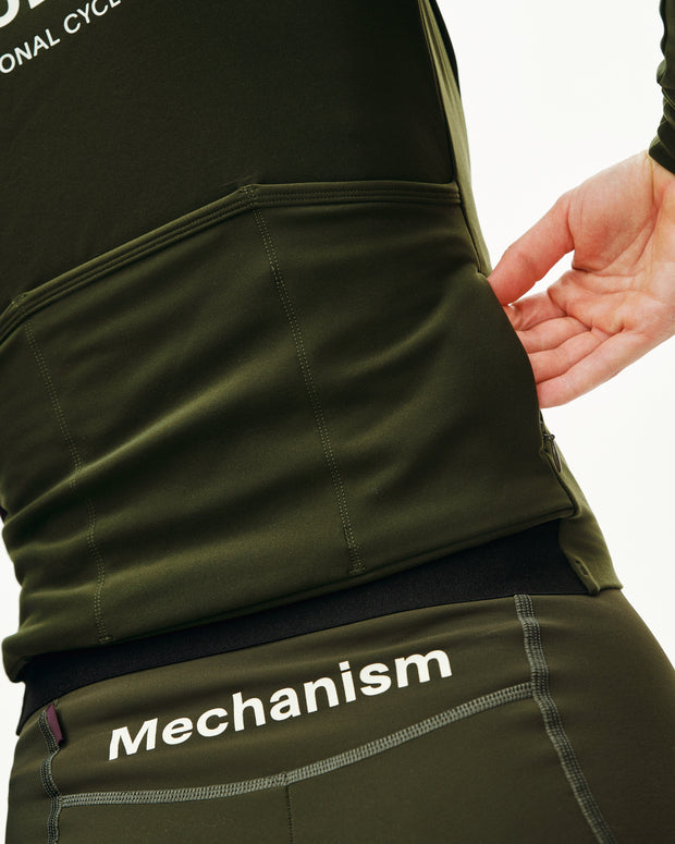 PNS Mechanism Women's Thermal Long Sleeve Jersey Dark Olive