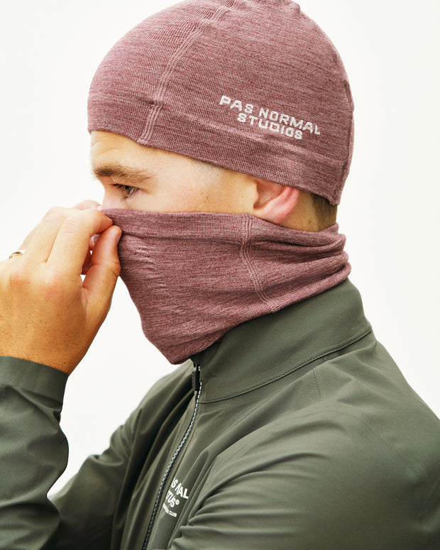 PNS Logo Merino Knit Necktube Maroon