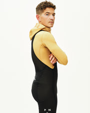 PNS Men's Thermal Hooded Longsleeve Windproof Baselayer Camel/Maroon