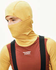PNS Men's Thermal Hooded Longsleeve Windproof Baselayer Camel/Maroon