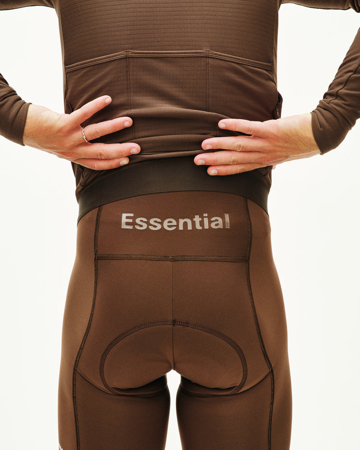 PNS Essential Men's Thermal Long Bibs Light Brown