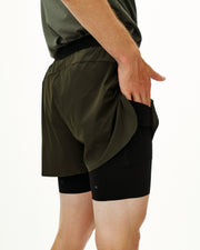PNS Balance Men's 2-in-1 Shorts Dark Olive