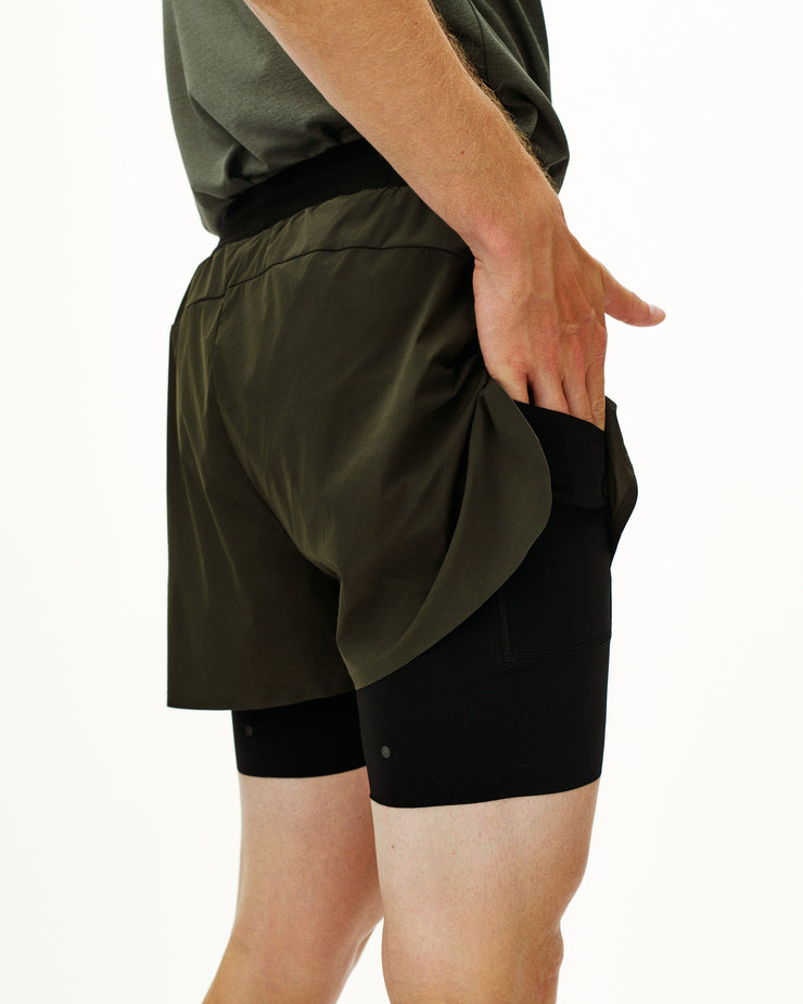 PNS Balance Men's 2-in-1 Shorts Dark Olive