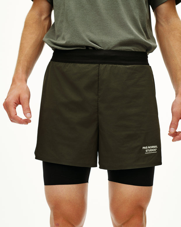 PNS Balance Men's 2-in-1 Shorts Dark Olive