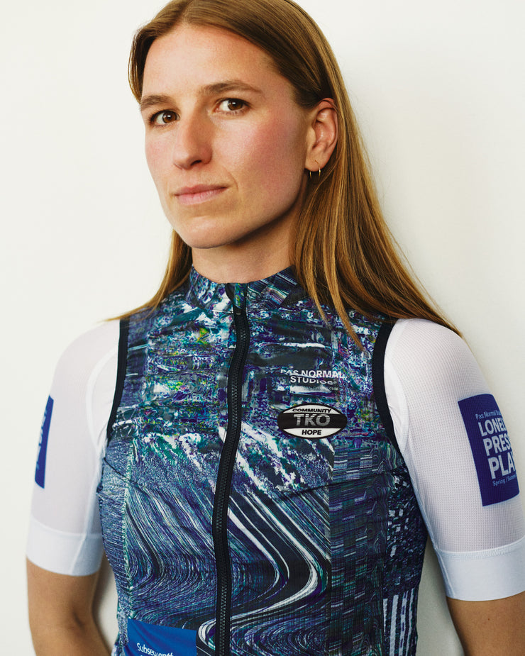 PNS T.K.O. Mechanism Women's Stow Away Gilet Human Error Blue