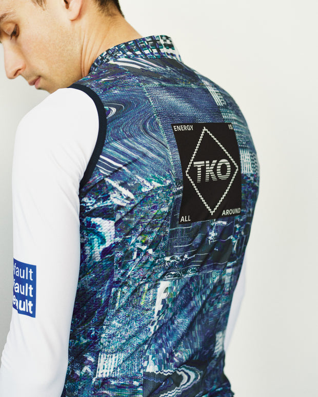 PNS T.K.O. Mechanism Men's Stow Away Gilet Human Error Blue
