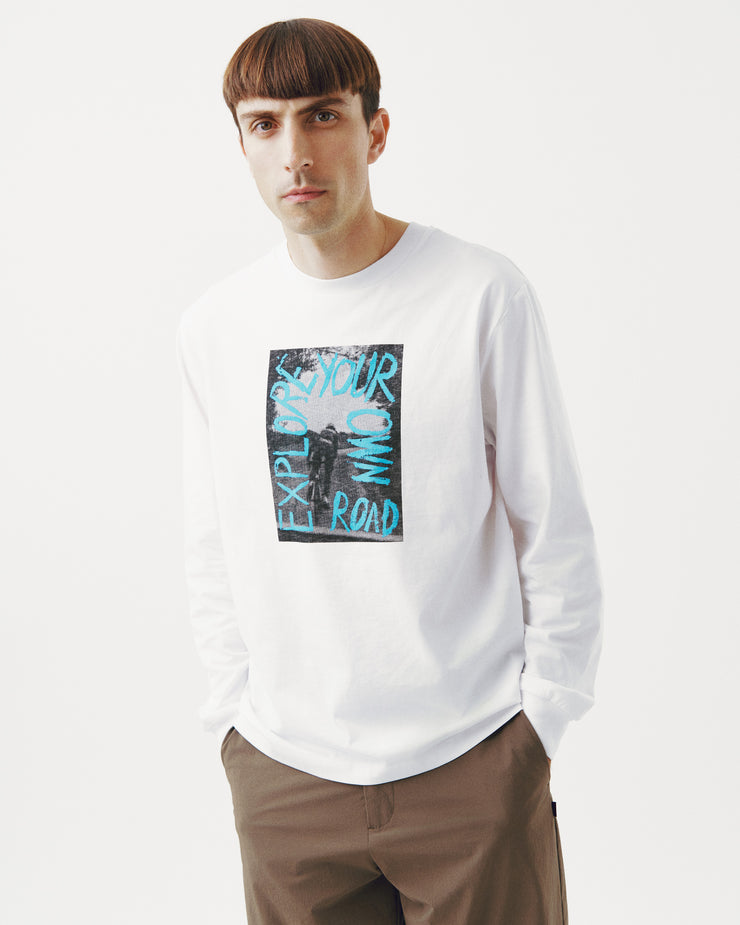 PNS Off-Race Graphic Long Sleeve T-Shirt White