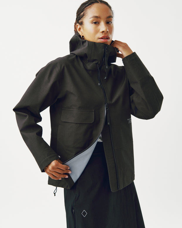 PNS Off-Race 3L Cotton Shell Jacket Dark Olive