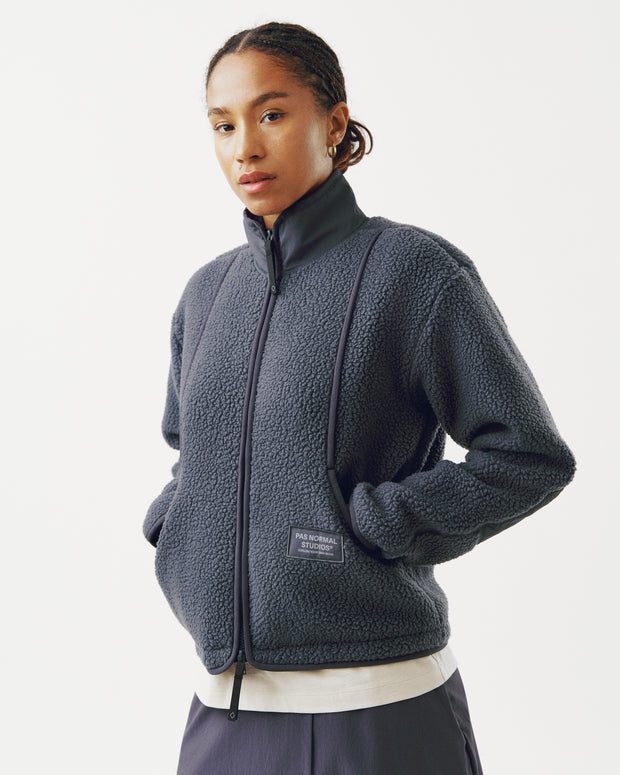 PNS Off-Race Women's Pile Fleece Jacket Steel