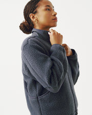 PNS Off-Race Women's Pile Fleece Jacket Steel