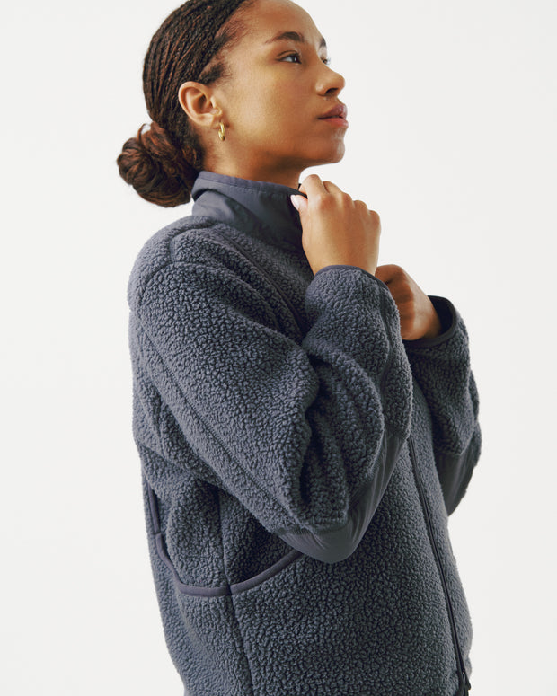 PNS Off-Race Women's Pile Fleece Jacket Steel