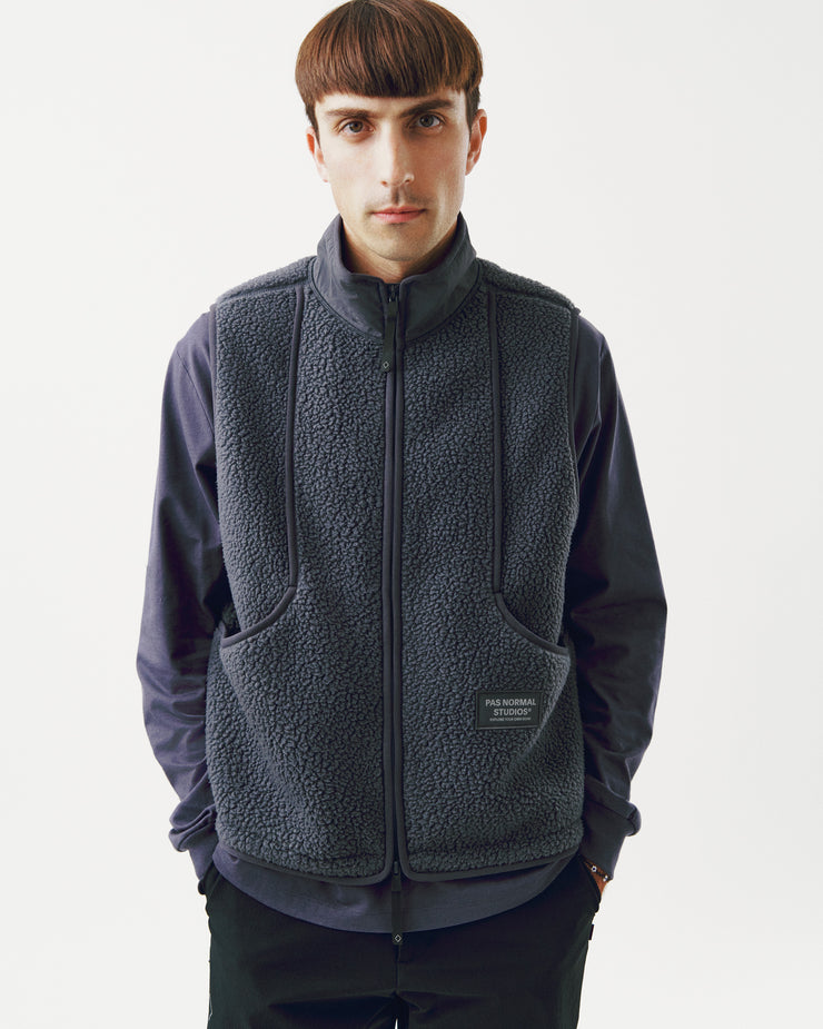 PNS Off-Race Pile Fleece Vest Steel