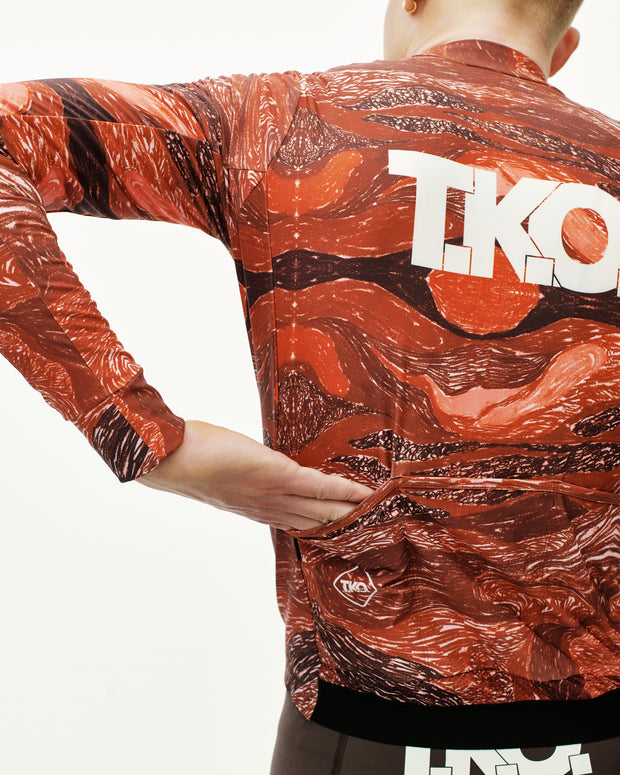 PNS T.K.O. Mechanism Men's Thermal Woven Long Sleeve Jersey T.K.O. Red