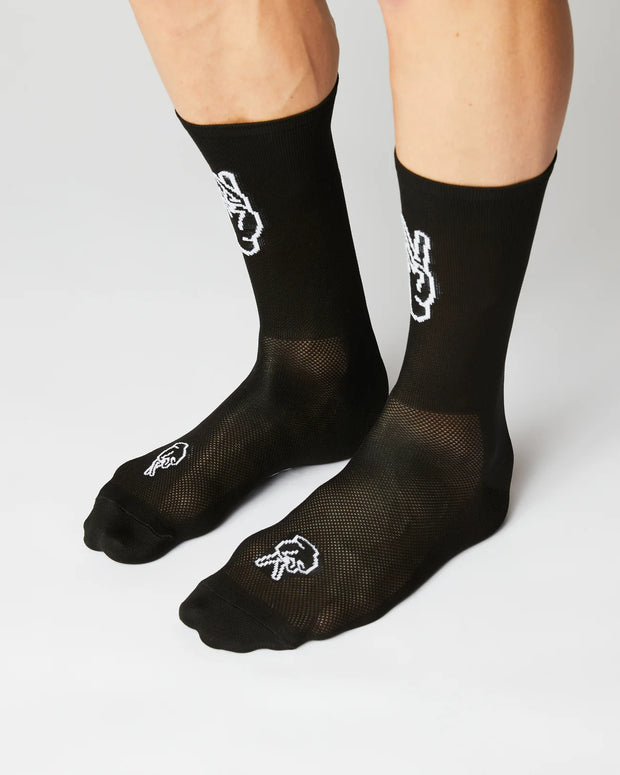 Fingerscrossed Rolling Harmony Socks Black
