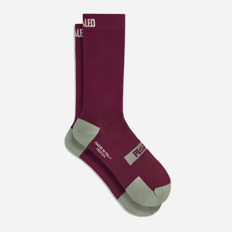 PEdALED Element Socks Burgundy - Maats Cycling Culture