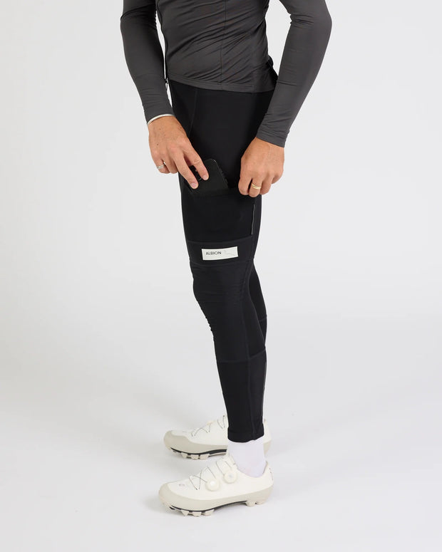 Albion Men's All Road Three Season Pocket Tights Black