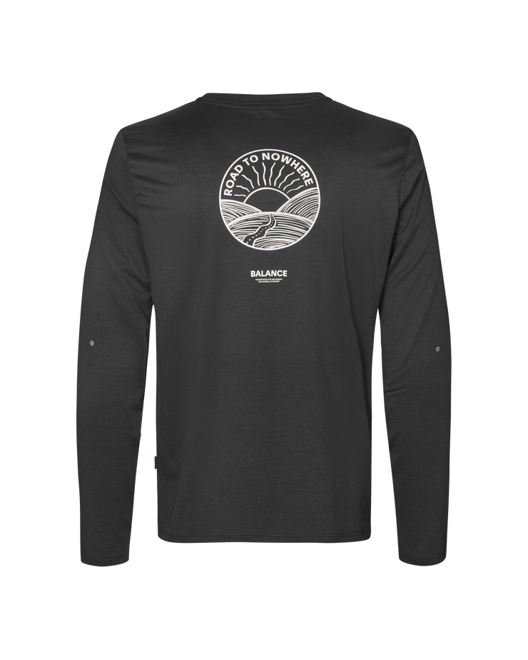 PNS Balance Men's Longsleeve T-shirt Black - Maats Cycling Culture