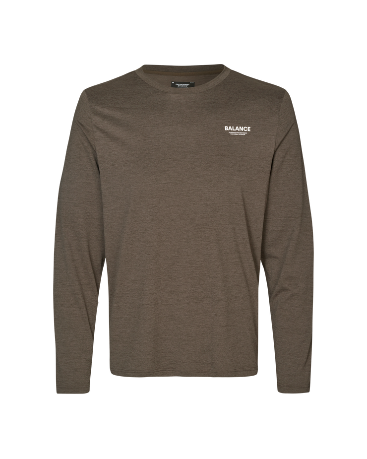 PNS Balance Men's Longsleeve T-shirt Dusty Brown - Maats Cycling Culture