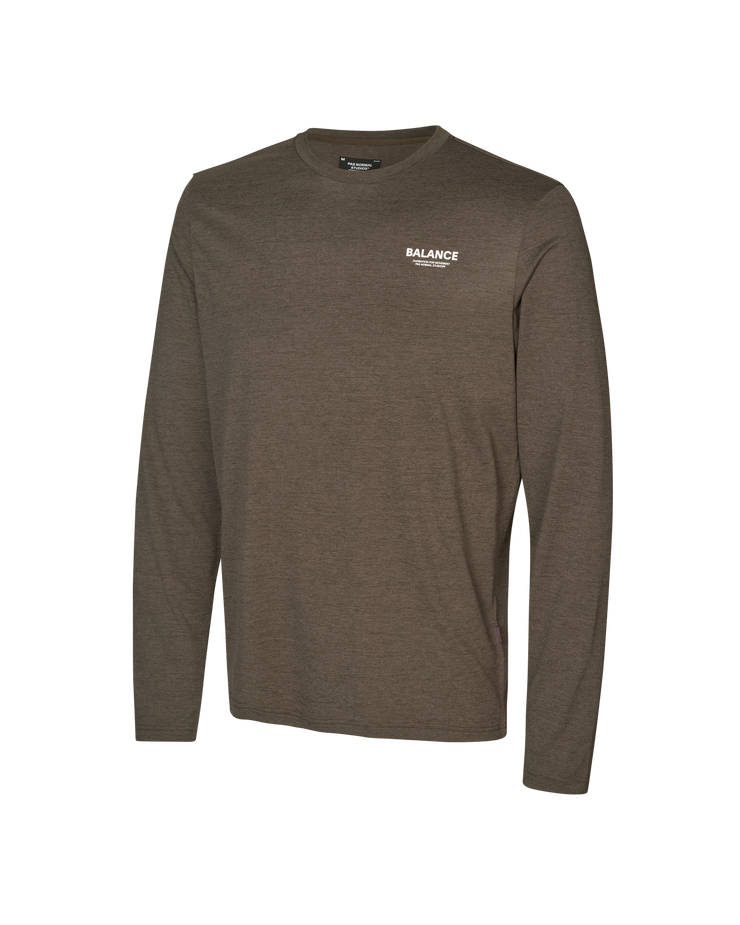 PNS Balance Men's Longsleeve T-shirt Dusty Brown - Maats Cycling Culture