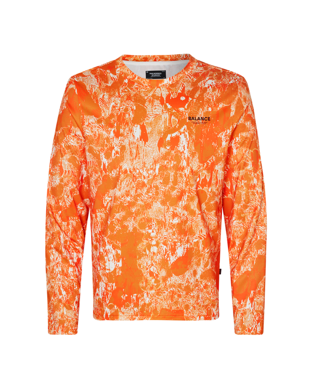 PNS Balance Men's Longsleeve T-shirt Orange AOP - Maats Cycling Culture