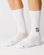 Fingerscrossed Iconic Hell Yeah Aero Socks White