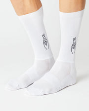 Fingerscrossed Logo Aero Socks White