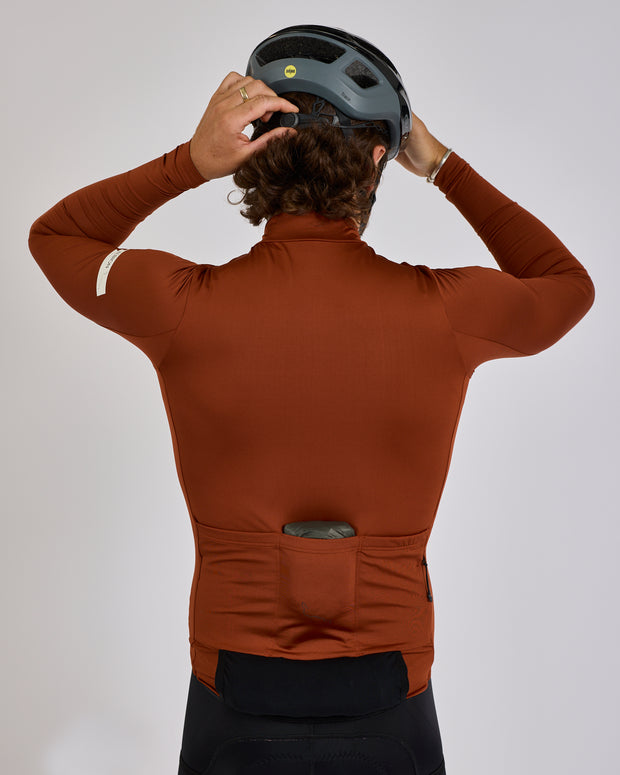 Albion Traverse Men's Long Sleeve Jersey Burnt Ochre