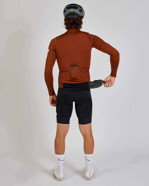 Albion Traverse Men's Long Sleeve Jersey Burnt Ochre