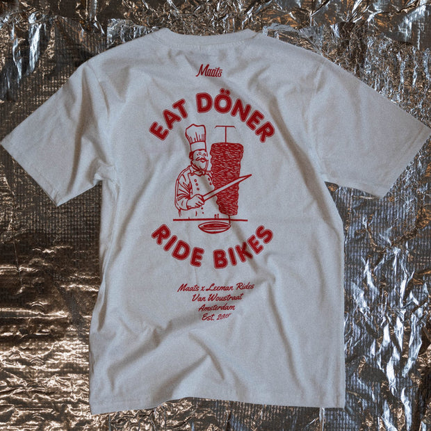 Maats X Leeman: Eat Döner Ride Bikes T-Shirt - Maats Cycling Culture