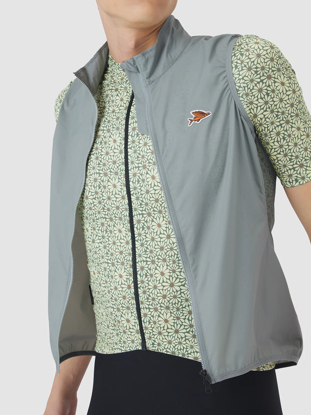 Café du Cycliste Edith Mens Gilet Mountain Fog