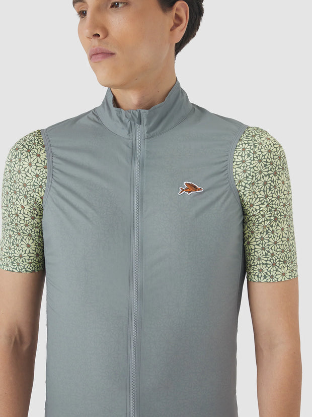 Café du Cycliste Edith Mens Gilet Mountain Fog