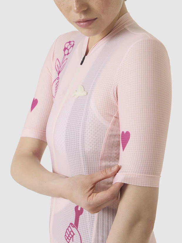 Café du Cycliste Angeline Women's Jersey Card Sharp/Rosa