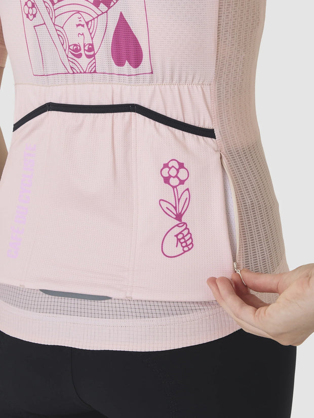 Café du Cycliste Angeline Women's Jersey Card Sharp/Rosa