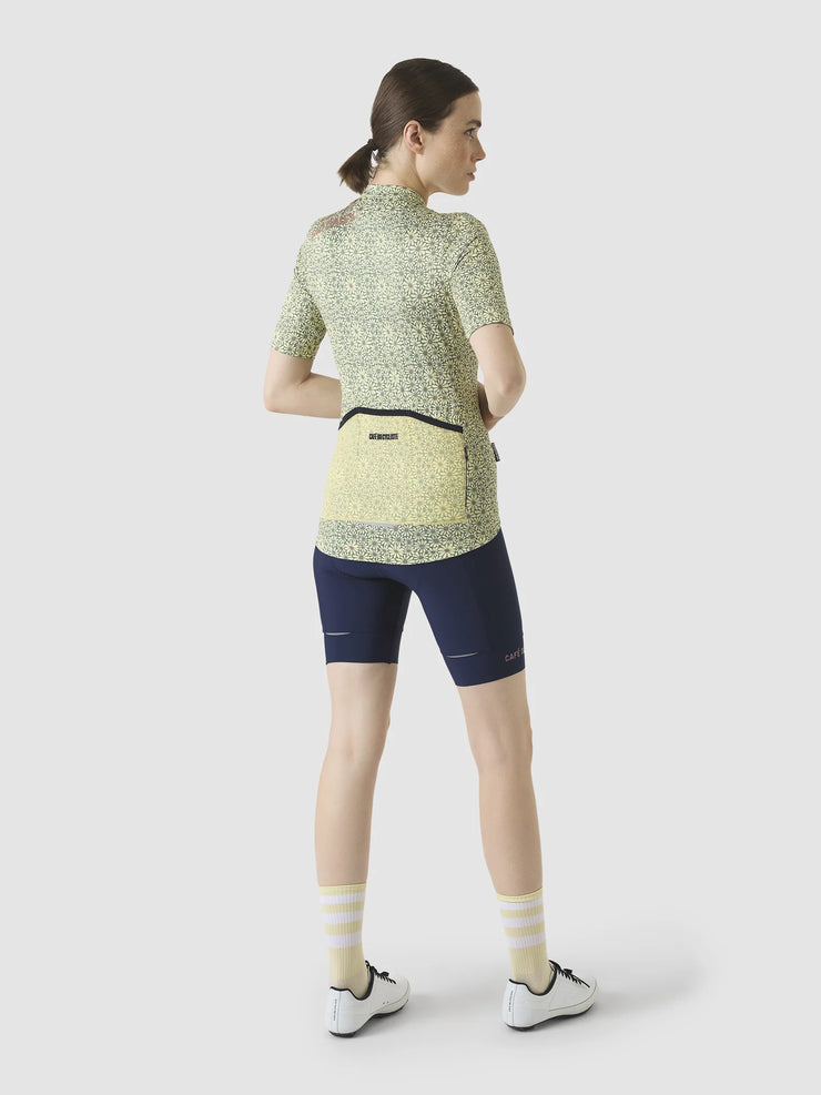 Café du Cycliste Fleurette Women's Jersey Daisy/Naples Yellow