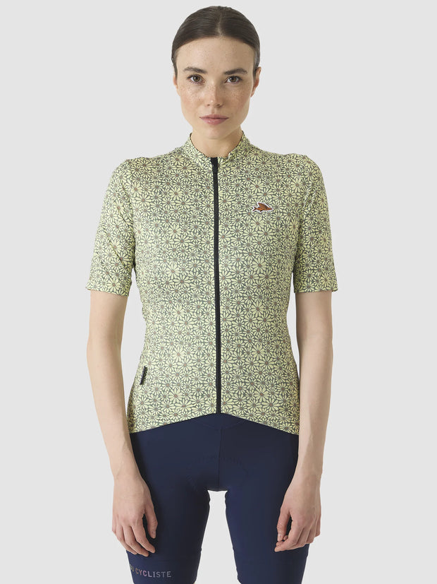 Café du Cycliste Fleurette Women's Jersey Daisy/Naples Yellow