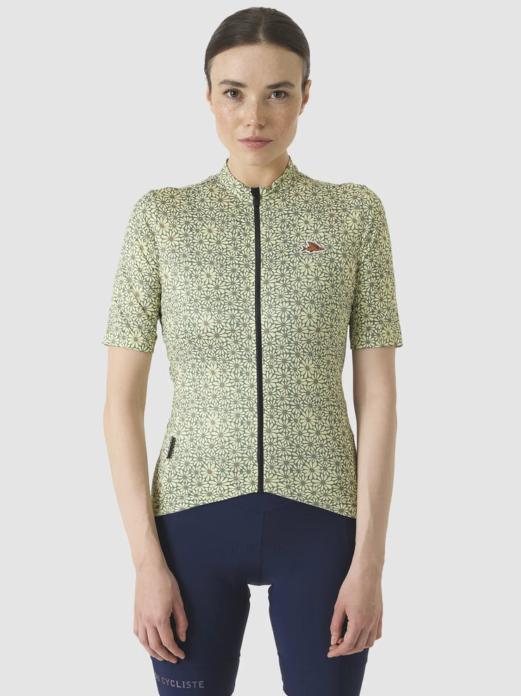 Café du Cycliste Fleurette Women's Jersey Daisy/Naples Yellow