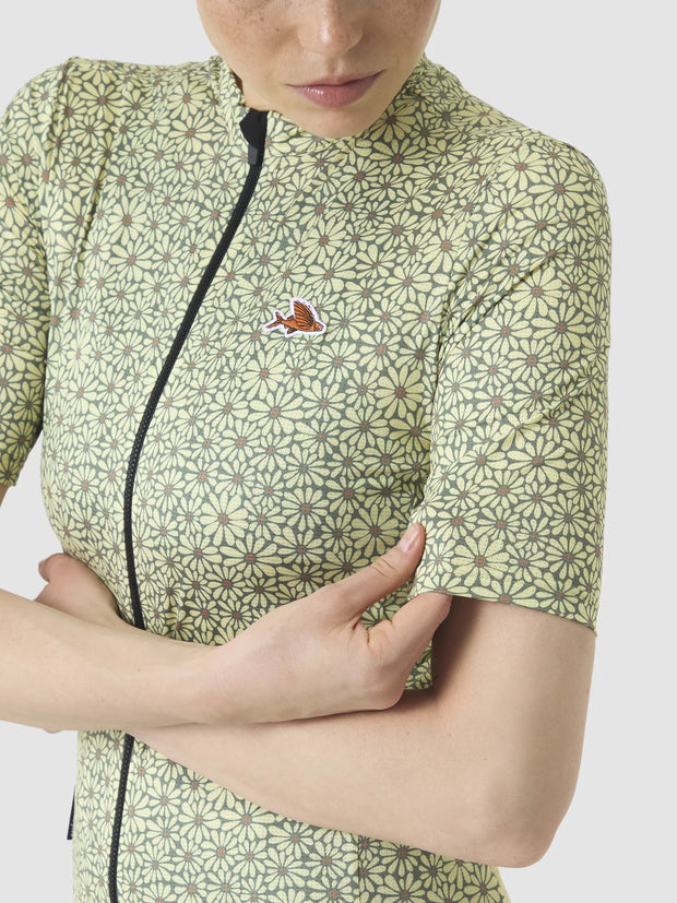 Café du Cycliste Fleurette Women's Jersey Daisy/Naples Yellow