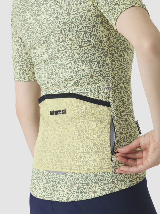 Café du Cycliste Fleurette Women's Jersey Daisy/Naples Yellow