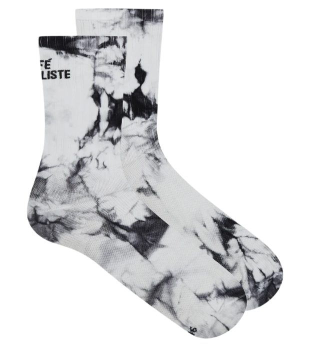 Café du Cycliste Tie Dye Socks Black