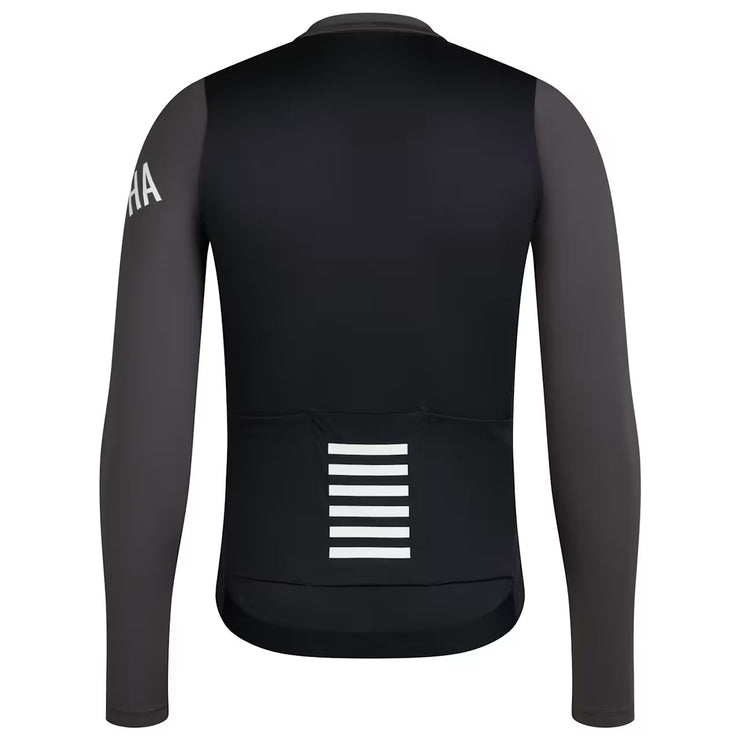 Rapha Pro Team Men's Longsleeve Lightweight Jersey Dark Grey/Black
