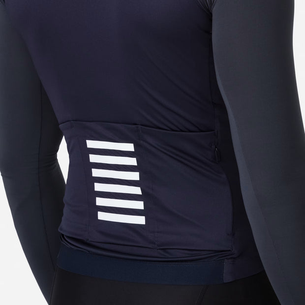 Rapha Pro Team Men's Longsleeve Lightweight Jersey Navy/Grey