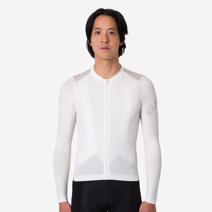 Rapha Pro Team Men's Longsleeve Lightweight Jersey White/Silver
